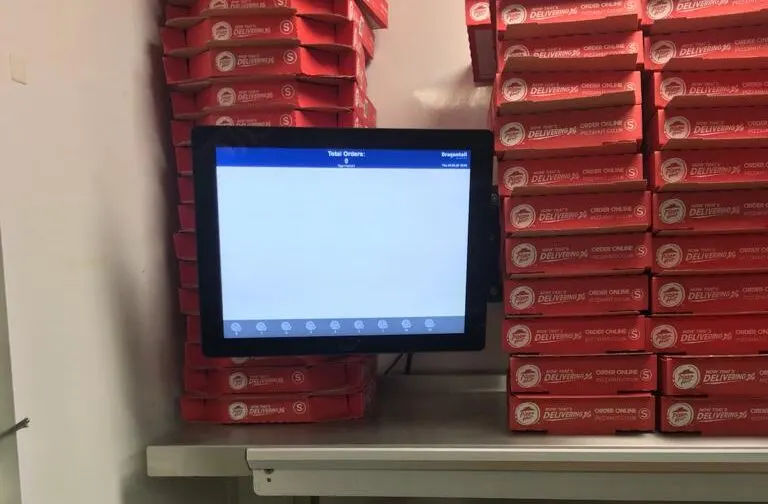 Example of a panel PC used as a kitchen display unit.