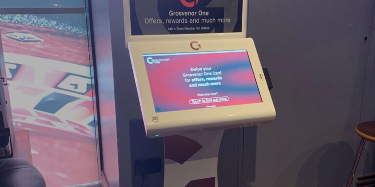 BOXTEC self-service kiosk installed at Grosvenor Casino.