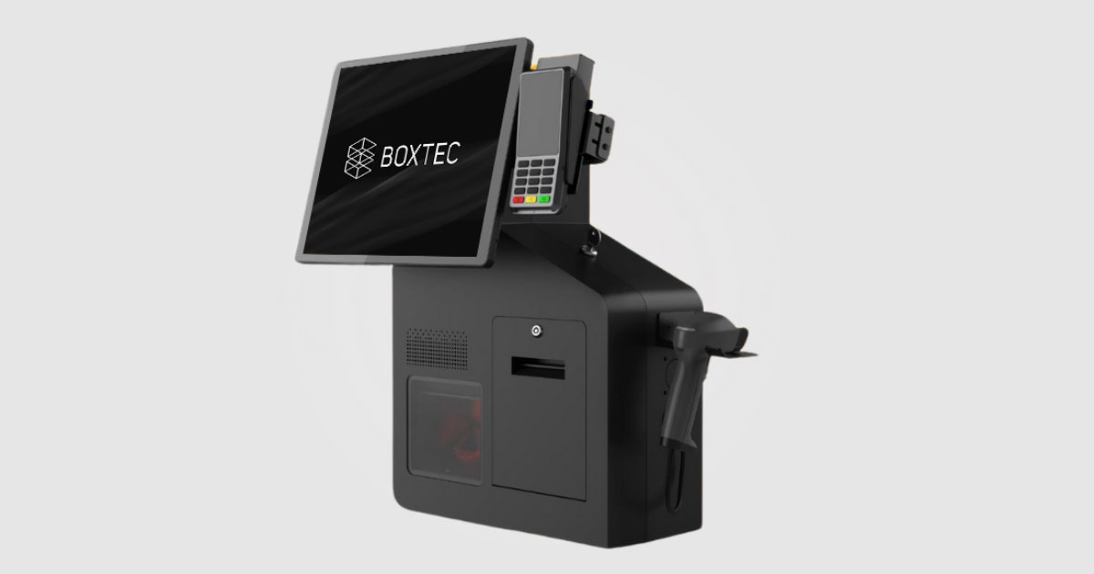 Boxtec Edge X Self-Service Checkout Kiosk - BOXTEC