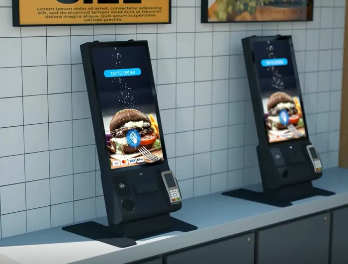 Countertop version of the Edge 27 ordering kiosk